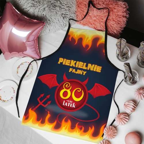 Fartuch kuchenny z nadrukiem na urodziny
