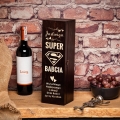 Skrzynka na wino z grawerem dla babci zamykana
