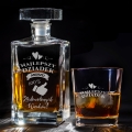 Karafka i szklanka na whisky z grawerem prezent dla dziadka