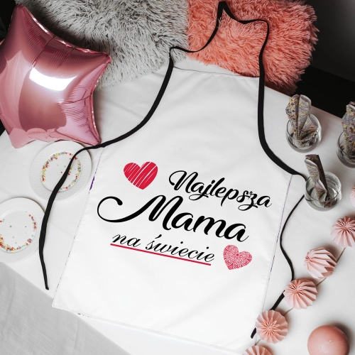 Fartuch kuchenny z nadrukiem dla mamy
