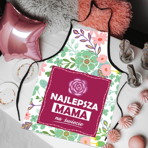 Fartuch kuchenny z nadrukiem dla mamy
