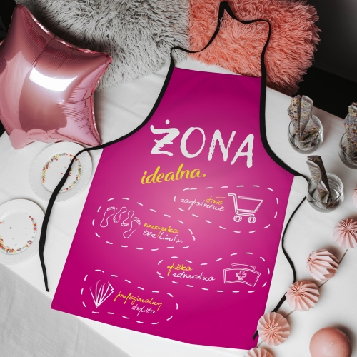 Fartuch kuchenny z nadrukiem dla żony