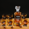 Karafka z grawerem i 6 szklanek na whisky, prezent na urodziny