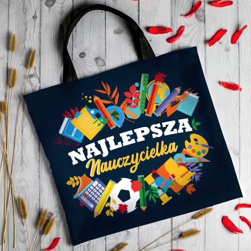 Torba na Dzień Nauczyciela - Torba z Nadrukiem - Najlepsza Nauczycielka
