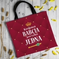 Torba Na Zakupy z Nadrukiem dla Babci - Prezent na Dzień Babci - Królowa Babcia Jest Tylko Jedna