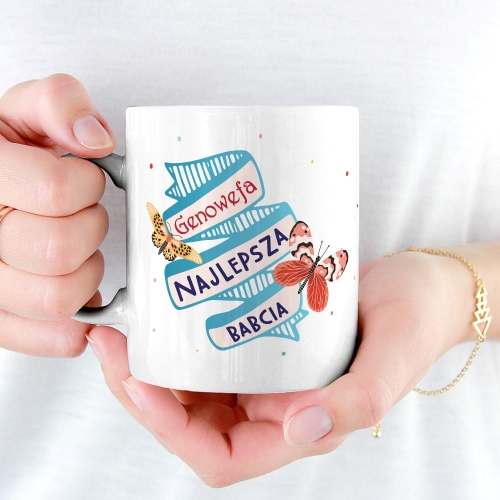 Kubek dla Babci z Imieniem - Kubek na Dzień Babci - Kubek Najlepszej Babci