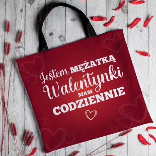 Torba Na Zakupy - Prezent na Walentynki dla Żony - Jestem Mężatką