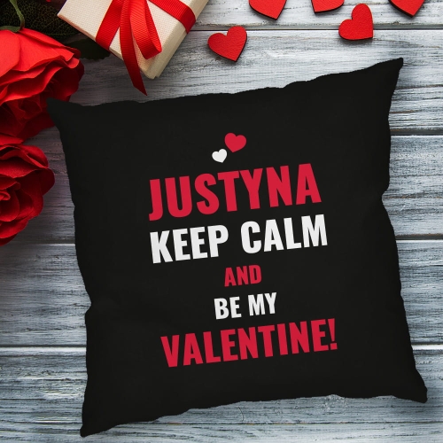 Poduszka na Walentynki - Prezent na Walentynki - Be My Valentine