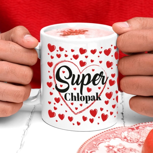 Kubek Na Walentynki - Prezent Dla Chłopaka - Super Chłopak