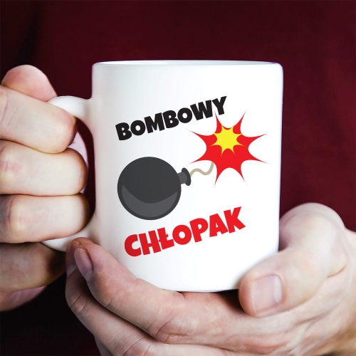 Kubek Dla Chłopaka z Nadrukiem - Kubek na Dzień Chłopaka - Bombowy Chłopak