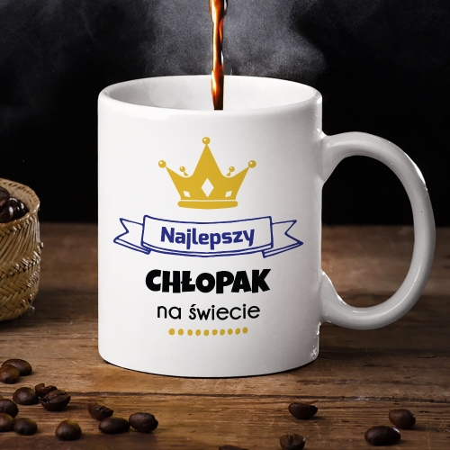 Kubek Dla Chłopaka z Nadrukiem - Kubek na Dzień Chłopaka  - Najlepszy Chłopak Na Świecie