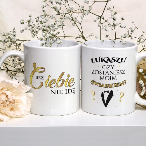 Kubek Świadek Prośba o Świadkowanie - Kubek dla Świadka - Czy Zostaniesz Moim Świadkiem