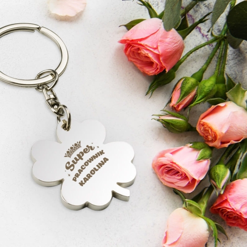 Brelok z Grawerem - Prezent dla Pracownika - Super Pracownik