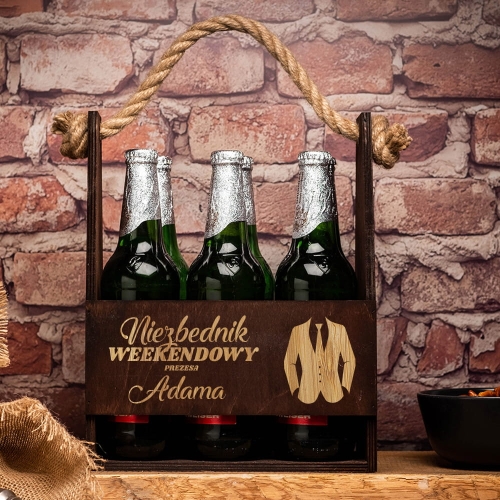 Nosidło na Piwo z Grawerem - Prezent dla Szefa - Niezbędnik Weekendowy Prezesa