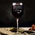 Kieliszek do Wina z Grawerem - Prezent dla Szefowej - BOSSka Szefowa