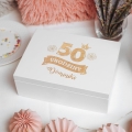 Niezbędnik Urodzinowy z Grawerem - Pudełko Urodzinowe na 50 Urodziny z Imieniem
