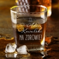 Szklanka do Whisky z Grawerem - Prezent dla Lekarza -  Na Zdrowie!