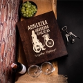 Skrzynka na Wino z Grawerem - Prezent dla Rowerzysty, Rowerzystki - Urodzona Cyklistka - Potrójna