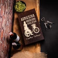 Skrzynka na Wino z Grawerem - Prezent dla Rowerzysty, Rowerzystki - Urodzona Cyklistka - Podwójna