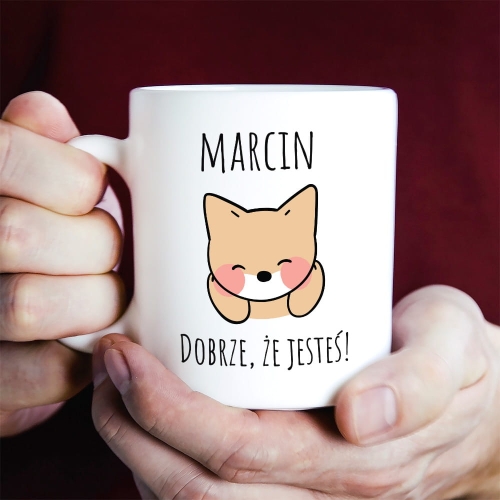 Kubek Dla Przyjaciela - Prezent dla Najlepszego Przyjaciela - Dobrze, Że Jesteś