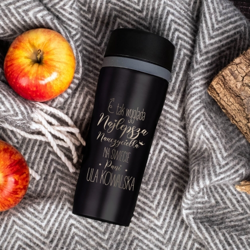 Kubek Termiczny z Grawerem - Prezent dla Nauczycielki - Dzień Nauczycielki - Tak Wygląda Najlepsza Nauczycielka