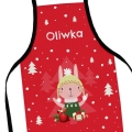 Prezent na Mikołajki dla Dzieci - Mikołajkowy Fartuszek dla Dziecka z Imieniem - Króliczek