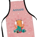 Prezent na Mikołajki dla Dzieci - Mikołajkowy Fartuszek dla Dziecka z Imieniem - Lisek
