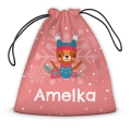 Prezent na Mikołajki dla Dzieci - Mikołajkowy Worek Na Prezenty z Imieniem -  Wiewiórka