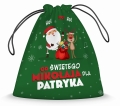 Prezent na Mikołajki - Mikołajkowy Worek Na Prezenty z Imieniem - Ho, Ho, Ho