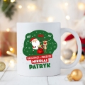 Kubek na Mikołajki z Imieniem - Kubek Świąteczny na Prezent - Ho, Ho, Ho