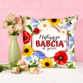 Poduszka dla Babci - Prezent na Dzień Babci - Wildflowers