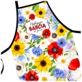 Fartuch Kuchenny - Prezent dla Babci - Najlepsza Babcia na Świecie - Wildflowers