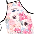 Fartuch Kuchenny - Prezent dla Babci - Najlepsza Babcia na Świecie -  Różowe Piwonie