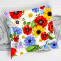 Poduszka Dekoracyjna Wildflowers - Poduszka Ozdobna z Nadrukiem