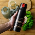 Kubek Termiczny z Grawerem dla Mamy - Prezent na Dzień Matki z Imieniem - Królowa Mama - Czarny