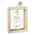 Skarbonka Drewniana Prezent na Komunię Świętą - Pamiątka Pierwszej Komunii Świętej