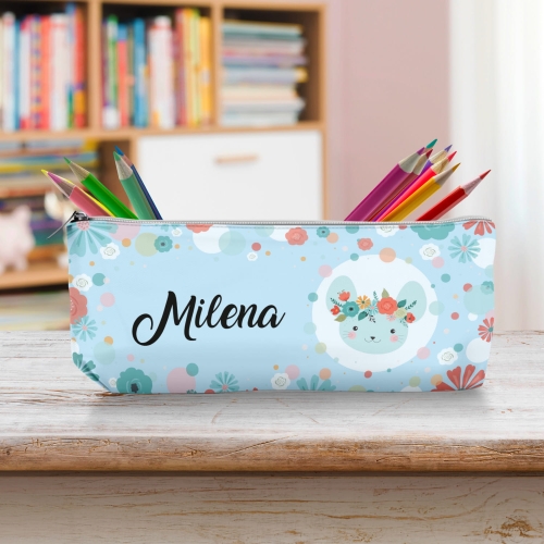 Piórnik Szkolny Dla Dzieci z Imieniem do Szkoły Przedszkola - Myszka