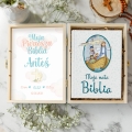 Biblia w Pudełku Prezent na Narodziny - Metryczka Urodzenia - Biblia dla Dzieci - Biała