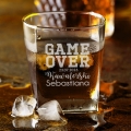 Szklanka Do Whisky z Grawerem - Prezent na Wieczór Kawalerski - Game Over Kawalerski