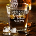 Szklanka Do Whisky z Grawerem - Podziękowanie dla Świadka - Bez Ciebie Nie Dałbym Rady