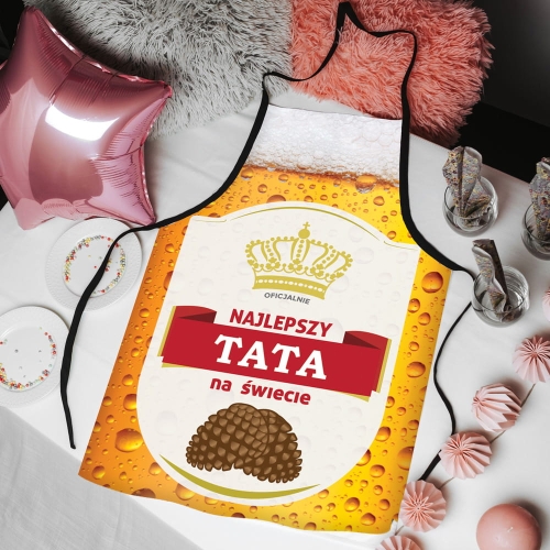 Fartuch kuchenny z nadrukiem dla taty