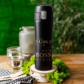 Kubek Termiczny z Grawerem dla Chłopaka - Prezent na Dzień Chłopaka - Z Tego Kubka Pije Pan Boss - Zamykany