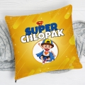 Prezent na Dzień Chłopaka w Klasie - Poduszka Kolorowa z Imieniem dla Chłopaka - Super Chłopak