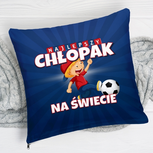 Poduszka Kolorowa dla Chłopaka - Prezent na Dzień Chłopaka - Najlepszy Chłopak na Świecie