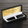 Zestaw Piśmienniczy dla Nauczyciela - Długopis i Pióro z Grawerem na Dzień Nauczyciela - Z Wyrazami Wdzięczności - Matowy