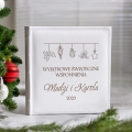 Album Biały Na Zdjęcia z Grawerem Na Święta - Prezent Na Boże Narodzenie, Wigilie - Wyjątkowe  Świąteczne Wspomnienia