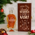 Karafka na Whisky w Skrzynce z Grawerem - Prezent na Święta - Bardzo Wesołych Świąt - Łamana