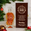 Karafka na Whisky w Skrzynce z Grawerem - Prezent na Święta - Świąteczny Wieniec - Łamana