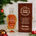 Karafka na Whisky w Skrzynce z Grawerem - Prezent na Święta - Świąteczny Wieniec - Łamana