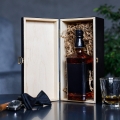 Skrzynka na Alkohol z Grawerem -  Prezent na Andrzejki na Imieniny - Degustator Dobrej Whisky